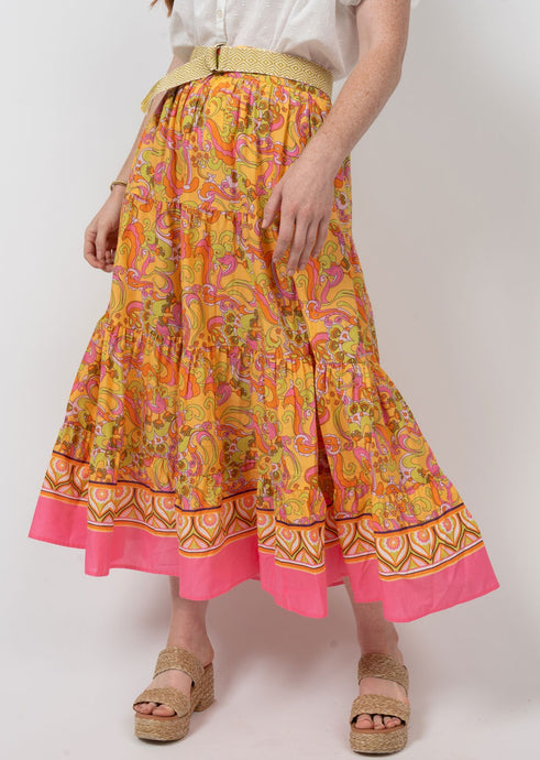 Pucci Paisley Tiered Skirt