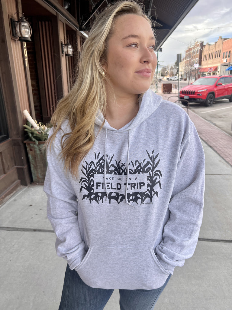 Take Me On A Field Trip Pull Over Hoodie Bow & Arrow Boutique