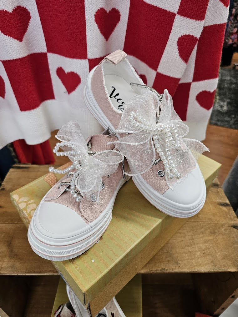 Aman Pearls Thick Sole Cooshy Tennis Shoes VGSP0298