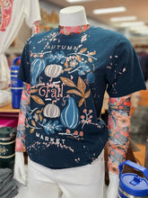 Autumn Market Short Slv Bleached Tee
