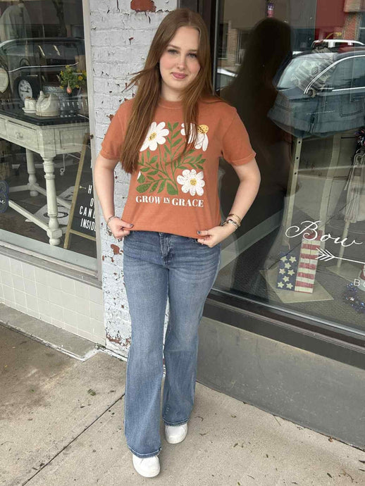 Grow in Grace Comfort Colors Short Slv Tee