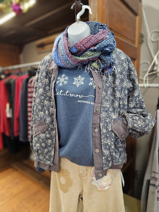 Let It Snow Mineral Graphic Sweatshirt HL7503SW