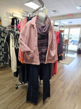 Eyelash Striped Cowl Neck Long Slv Sweater AM573