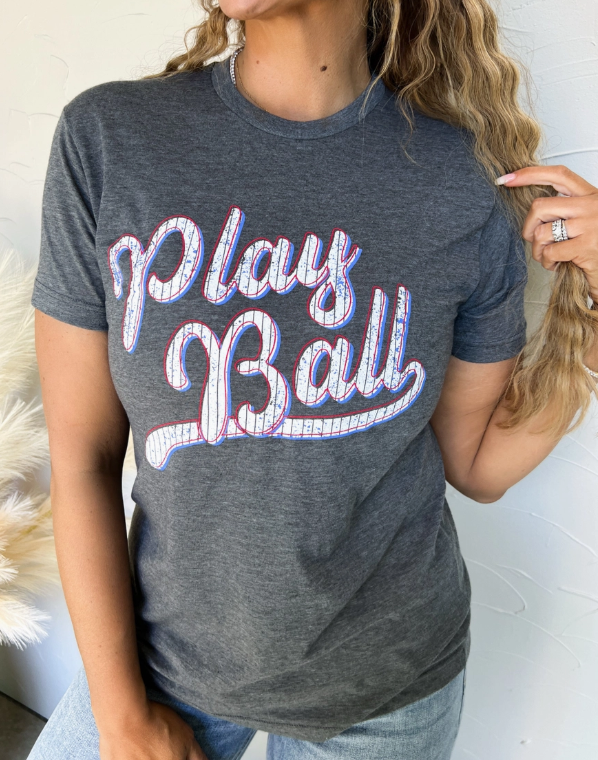 Play Ball Short Slv Graphic Tee