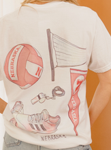 Nebraska Huskers Volleyball Memorabilia Short Slv CC Tee