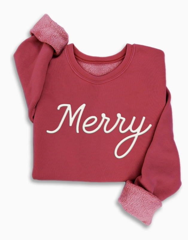 Merry Puff Print Mineral Soft Sweatshirt HL51166SWB