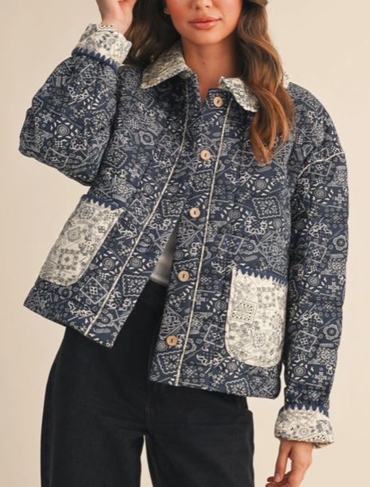 Bandana Quilted Jacket MJK4121