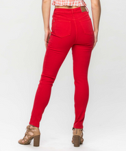 High Waist Control Top Garment Dyed Skinny Jeans