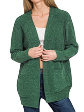 Melange Open Front Sweater Cardigan TW-2296