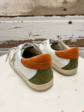 Sadie Sneakers w Beige Star w Olive & Rust Accents