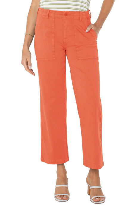 Cargo Wide Leg Crop Pants w 26