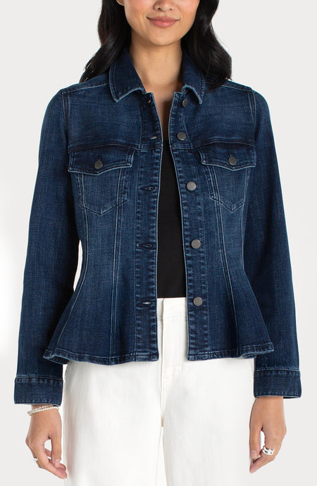 Fit and Flare Trucker Jean Jacket LM1C40CH4
