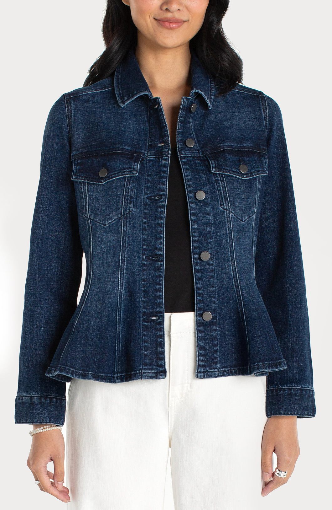 Fit and Flare Trucker Jean Jacket LM1C40CH4