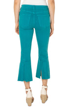 Gia Colored Crop Flare Jeans w/25.5 In Inseam and Back Split Detail LM4000Q31