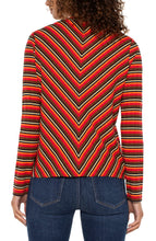 Crew Neck Ribbed Knit Long Slv Top