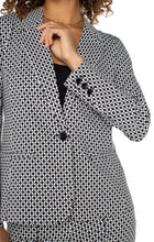 Unlined Batik Print Fitted Blazer LM1601M42P96