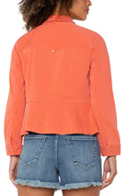 Trucker Jacket w Peplum Hem LM1A84L12