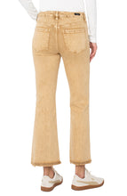 Hannah Crop Flare Mineral Washed Colored Jeans w Fray Hem LM4395WF