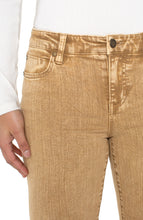 Hannah Crop Flare Mineral Washed Colored Jeans w Fray Hem LM4395WF
