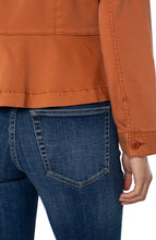 Trucker Jacket w Peplum Hem LM1A84L12