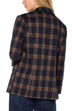 Plaid Unlined Boyfriend Blazer LM1210NW15