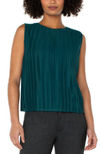 Accordian Slvless Boat Neck Knit Top LM8J05PK7