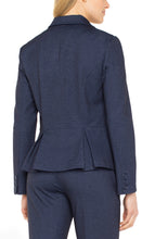 Fitted Patterned Button Down Peplum Blazer LM1C19TL