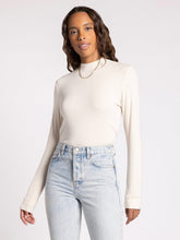 Liz Super Soft Long Slv Mock Neck Tee T2316