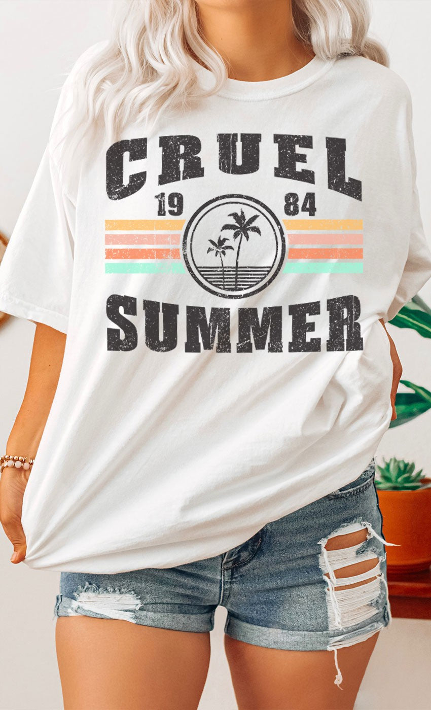 Retro Cruel Summer Oversized Graphic Tee