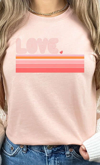 Retro Love Softstyle Graphic Tee