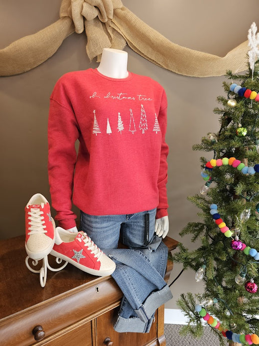 Oh Christmas Tree Cozy Graphic Sweatshirt
