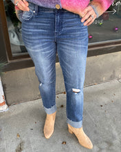 Marley Girlfriend Raw Attached Cut Cuff Jeans w 30 In or 27 Inseam